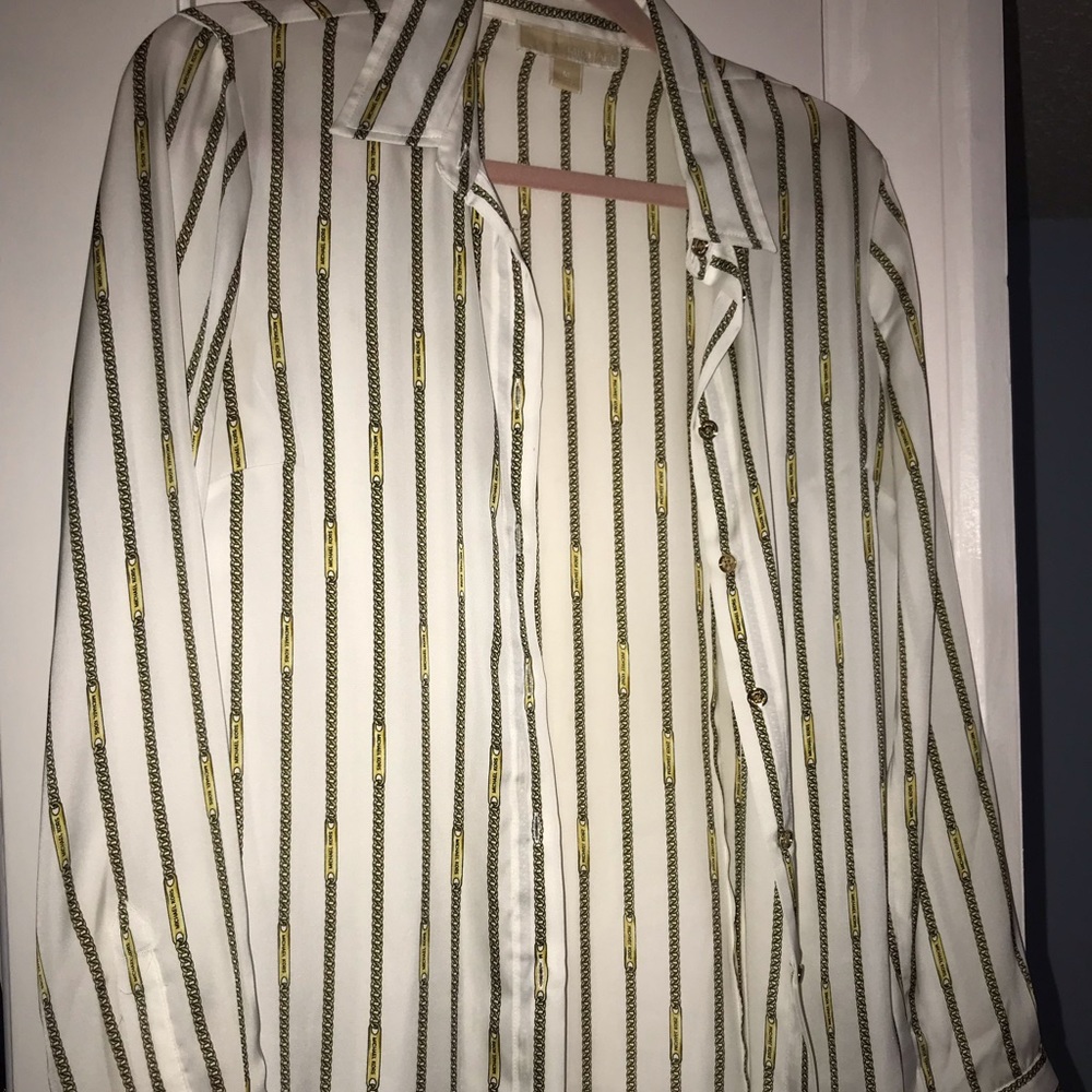 Michael Kors Ladies long sleeve button blouse